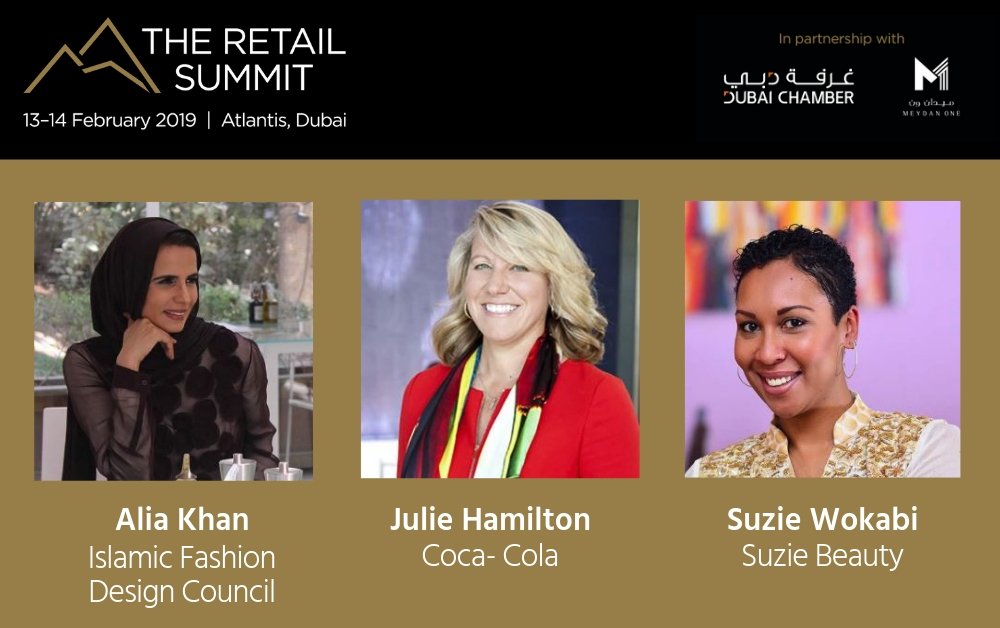 TheRetailSummit's tweet photo. Alia Khan, Chairwoman, @ifdc_org, joins Julie Hamilton, @CocaCola SVP, Chief Customer & Commercial Leadership Officer and @SuzieWokabi, Founder, @SuzieBeauty for panel session ‘Gender Diversity In Retail: Breaking The Glass Ceiling’ Read more https://t.co/Ykn2UBkfgn https://t.co/nnlXUBqnlr
