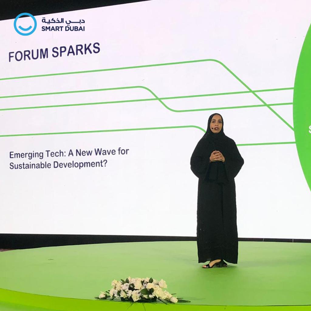 DigitalDubai's tweet image. Day 2 of the #UAEPublicPolicyForum with Meera Al Sheikh, taking the stage to discuss the emerging tech, a new wave for sustainable development, and how technology has become the most influential factor in developing societies. 
#SmartDubai #AcceleratingSDGs
@MBRSG