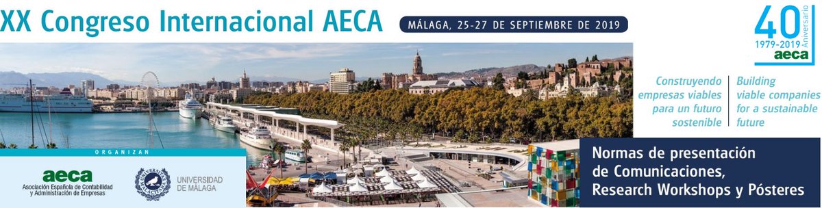 ya puedes consultar la Petición de Comunicaciones para el #XXCongresoAECA #Málaga 2019 aeca.es/wp-content/upl… #40añosAECA