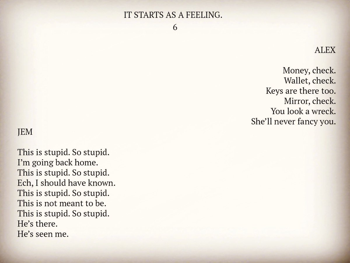 #ItStartsAsAFeeling 6 #instaromance #amwriting #amwritingromance #singlemum #lookingforlove #romance #poetrylovers #willtheywontthey #writtenword #poems #story #fiction #author #writerslife #lovestory #lovestories #jemandalex #poetrycommunity #willtheywontthey #firstdate