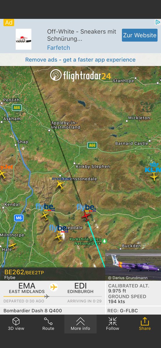 Flight_NEWS24's tweet photo. —-ALERT—- #Flight #BE262 from East Midlands to #Edinburgh
https://t.co/NBQvDf6nMD ⁦@flybe⁩ #emergency #7700 https://t.co/IYsaqsKc7N