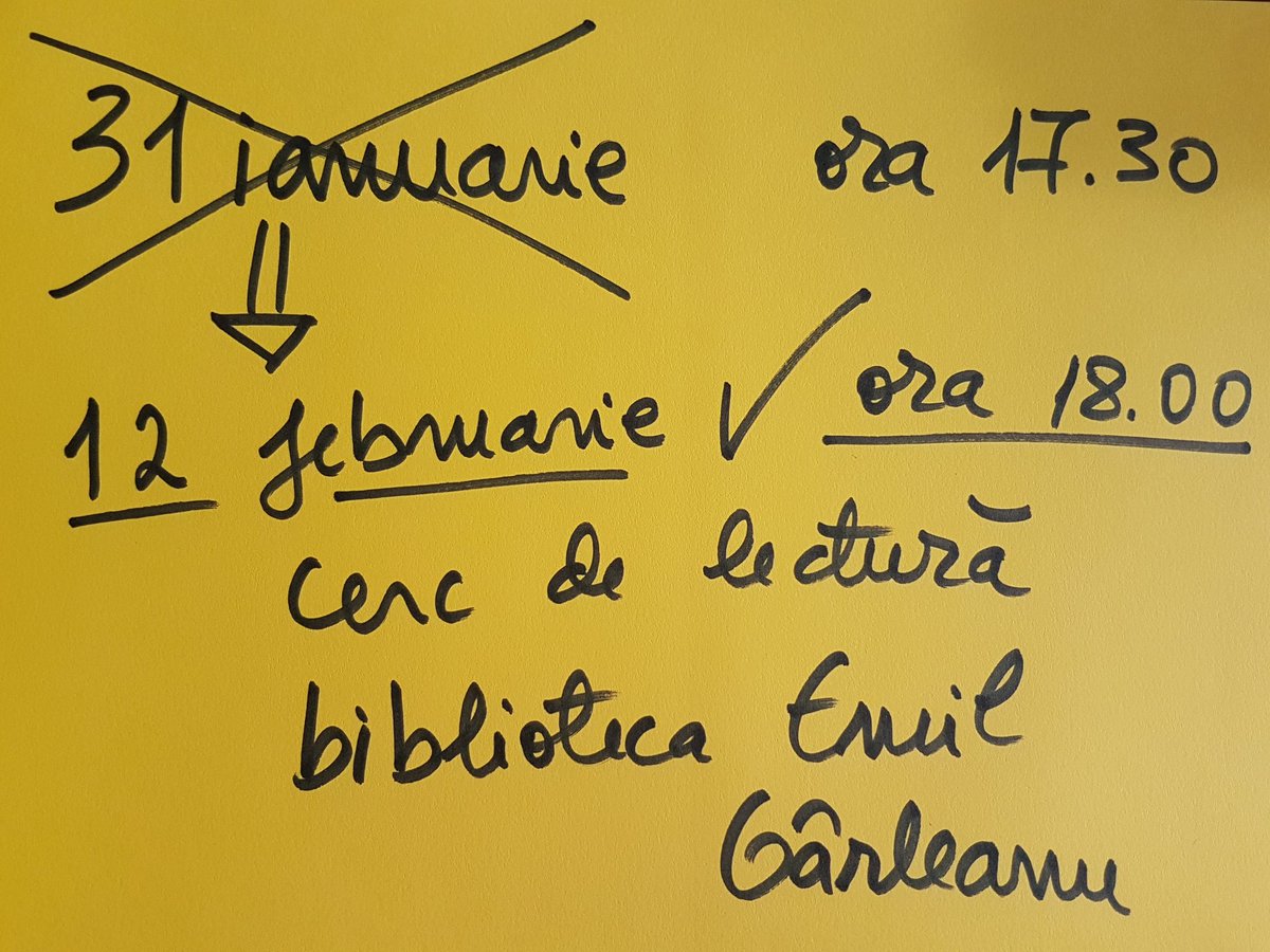 SIMONAMARIAPOP's tweet photo. Schimbăm data pentru cercul de lectură ♥️ https://t.co/l8M1IDnrax
