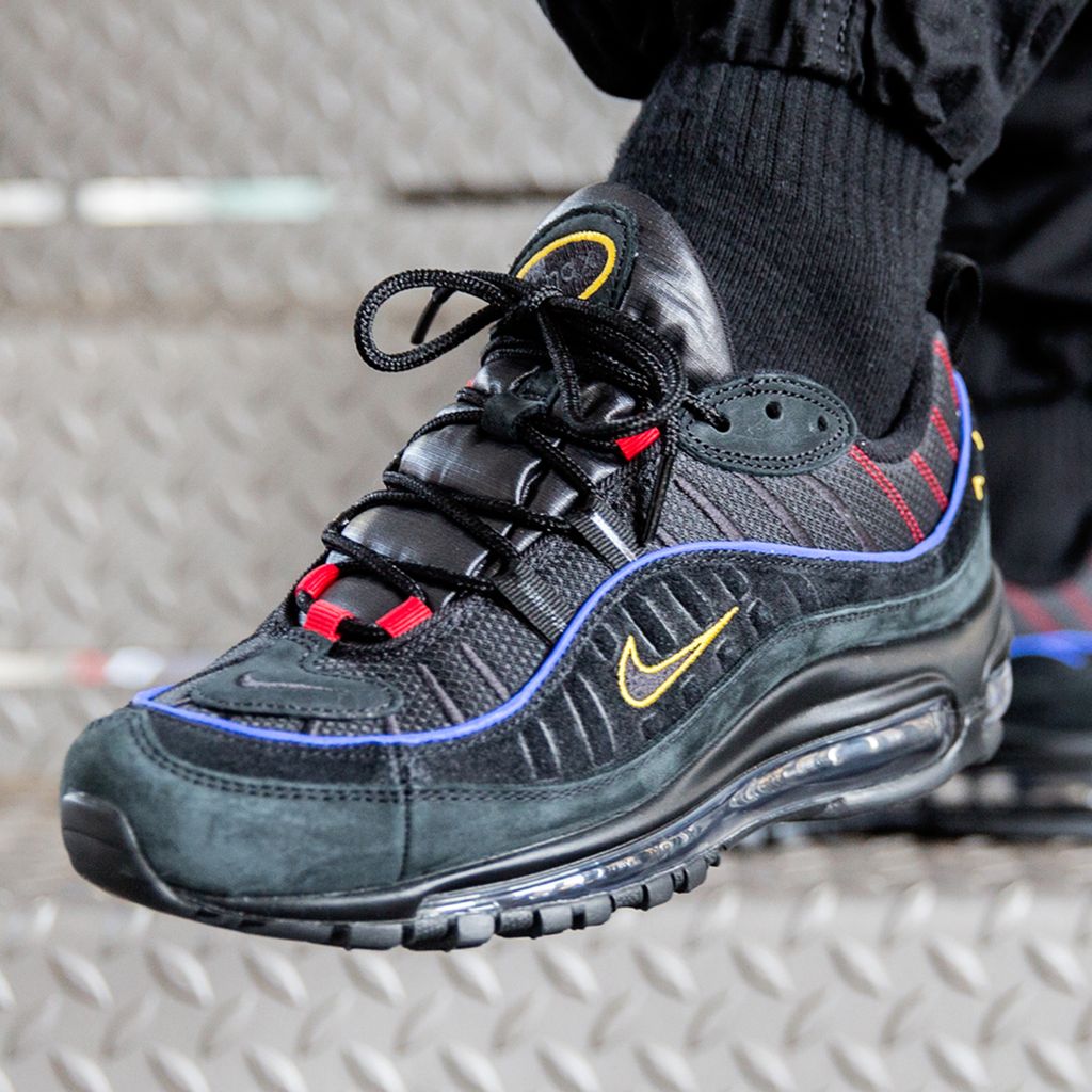 air max 98 black amarillo university red