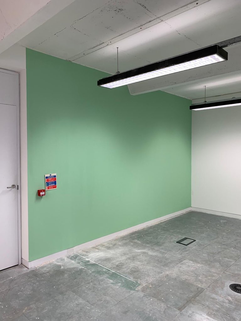 Another great job completed by some of the team last week for <a href="/Workspacedb/">Workspace Design and Build</a>. Love that minty green feature colour wall! #painters #decorators #officeredecoration #fortdunlop #birmingham #commercial