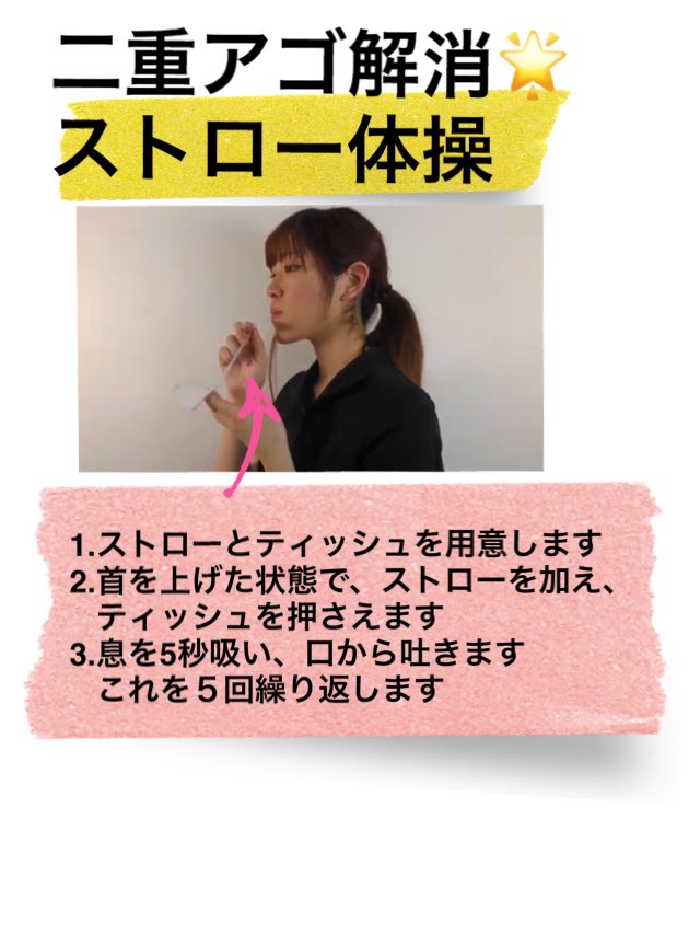二重アゴ解消