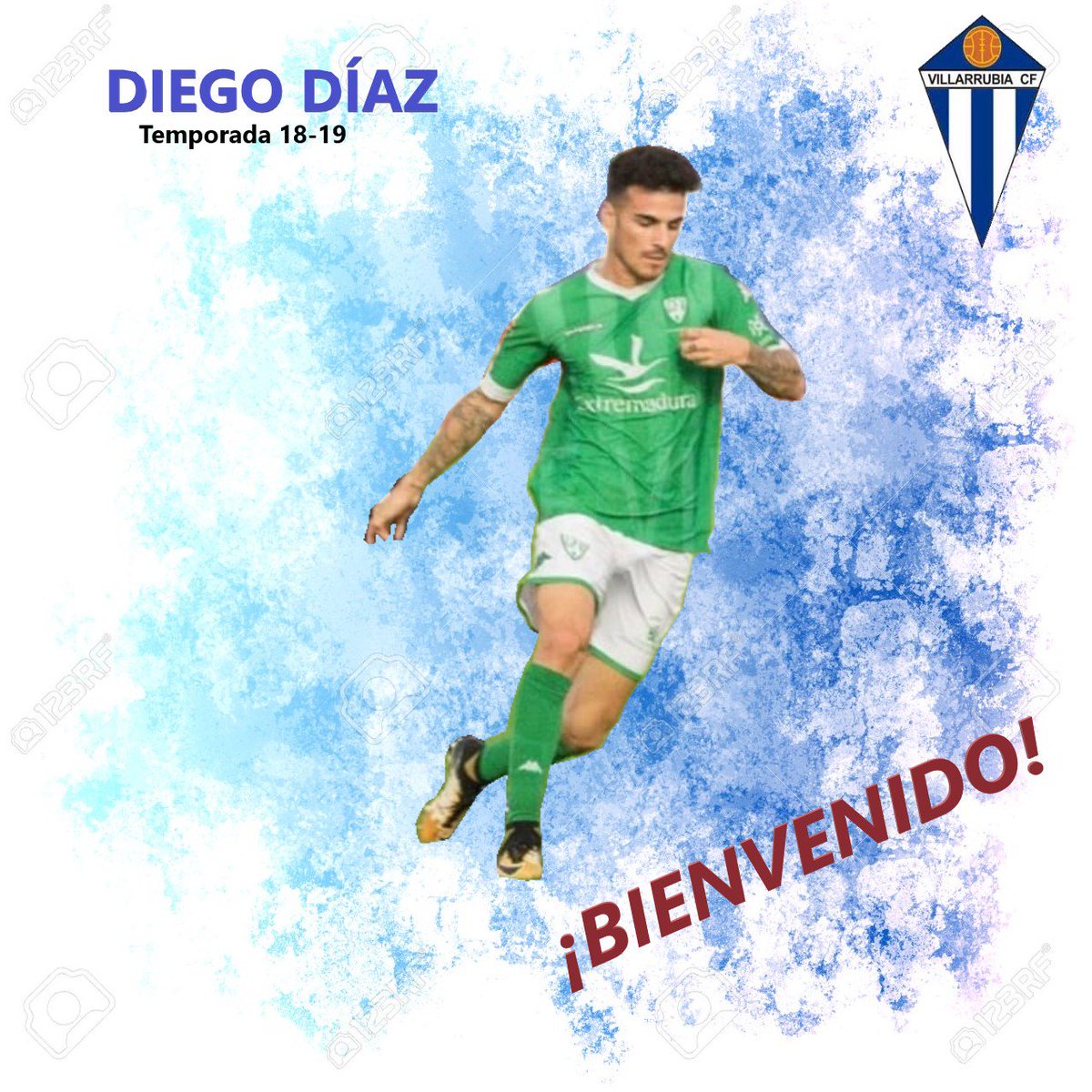 VXVILLARRUBIACF's tweet photo. COMUNICADO OFICIAL  

Diego Díaz Arteaga ( @DiegoMDiaz7  ) es nuevo jugador del Formac Villarrubia CF.

¡Bienvenido a tu nuevo club! https://t.co/fGdCL0fHkz