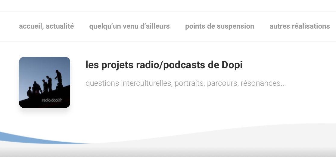 dopi_radio's tweet photo. Nouveau site 2019 https://t.co/rD5wJnplI0
#interculturel #radio #podcast #Inde #Corée #Azerbaïdjan #Pologne https://t.co/S0T1WMpE0j