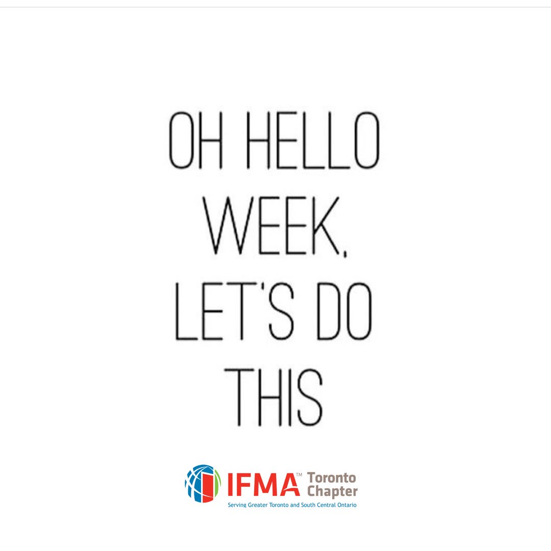 IFMAToronto1's tweet photo. Hello Monday! We can take anything this week throws at us... weather included!
#monday #mondaymotivation #mondayquotes #mondaymantra #startoftheweek #positivevibes #staypositive #goodmorningpost #fmworld #fmprofessionals #ifmatoronto  #ifma https://t.co/oueOjIAYoz