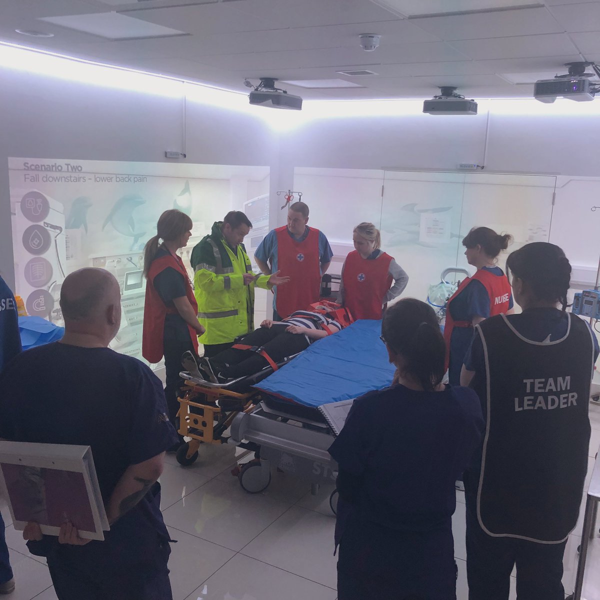 SisterScrappy's tweet photo. Senior nurses from @MRI_ED taking handover as a full trauma team. #NTACClive #NTACC2019 https://t.co/0yMGwc7nT7