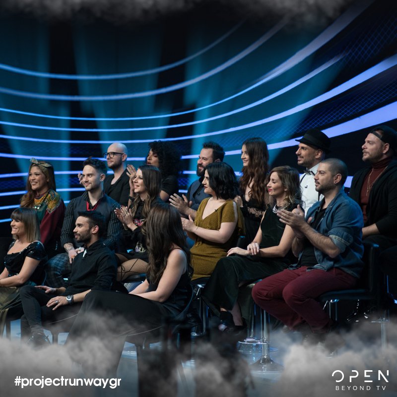 ProjectRunwayGR's tweet image. Οι 16 φιλόδοξοι σχεδιαστές μόδας ξανασυναντήθηκαν στον μεγάλο τελικό του #projectrunwaygr γεμάτοι έντονα συναισθήματα! #opentv