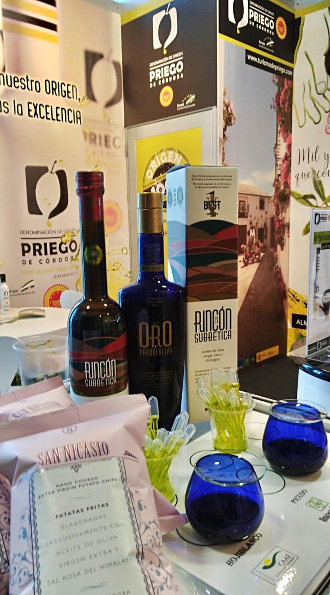 📌Hasta el 30/ENE estaremos con @DOAceitePriego en el Stand 1 de #MadridFusión2019 para que conozcáis nuestros excelentes productos.

#RealeMF19 #AlmazarasDeLaSubbética
#Almaliva #AceiteDeOliva #AOVE