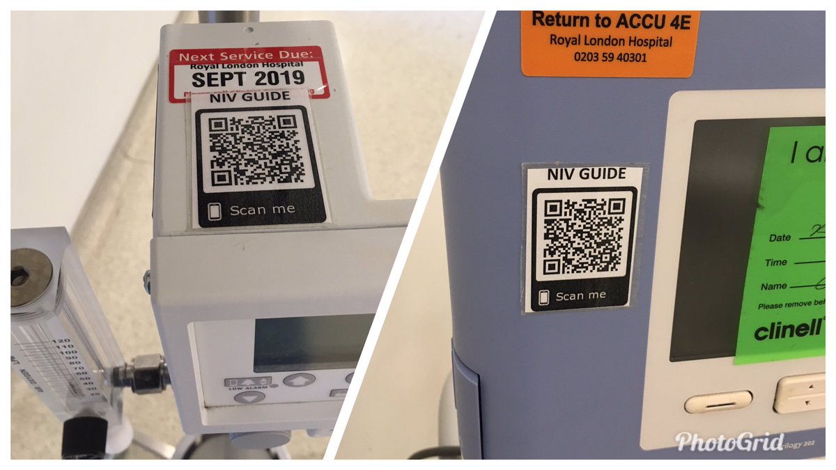 All our NIV devices have now QR codes on them for you to scan and watch the set up video created by the Tech team. Medical device training by smartphone 🤓 

You’re welcome! #QrCode
