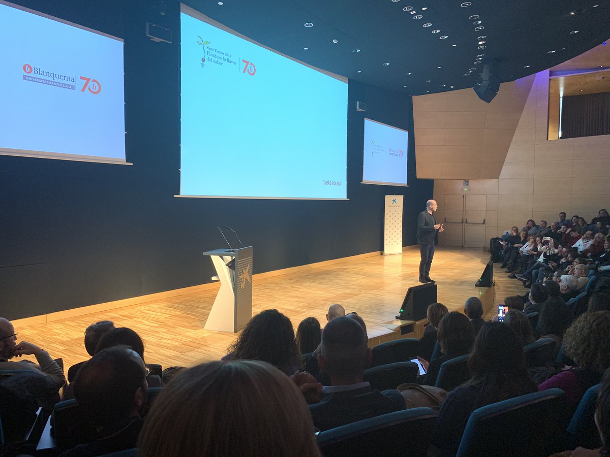 maprats's tweet image. Avui, Jornada de Sant Tomàs a @Blanquerna @BlanquernaFPCEE @uramonllull @GRecerca_PSITIC #OrgullBlanquerna i tenim en @TomasMolinaB com a conferenciant!