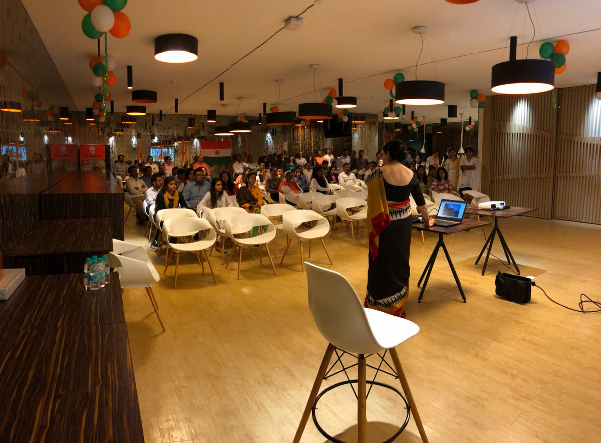 radiusdeveloper's tweet photo. We celebrated an enriching #RepublicDay, as tourism professional Mashanta Romani held an interactive session on the 'Evolution of Bombay to Mumbai' for our employees, followed by a fun quiz. Here are glimpses of the event.
#RepublicDay2019 #RadiusDevelopers https://t.co/OBENjrK9L1