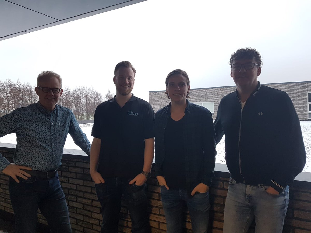Our Head of Roofing Leigh McKenzie enjoyed spending a day at Quin Benelux, with our Dutch colleagues, where they discussed their 2019 goals and opportunities for the QDEK roofing Silo. It saw our first glimpse of snow for the year too!
#snow #oneteamonegoal #quinglobal