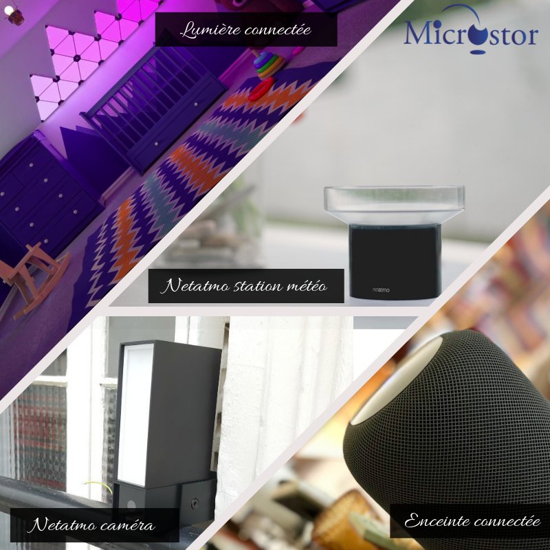 MICROSTOR's tweet photo. Connectez votre maison avec Microstor ! 🏠
🤸‍♀️ Personnalisez vos lumières au rythme de votre musique ! 
Surveiller votre logement avec les caméras Netatmo ! 🎦
Laissez-vous aider par le Homepod d’Apple !
➡️https://t.co/XHyNauV67L
#Homepod #Netatmo #maisonconnectée #Microstor https://t.co/spZL3evROB