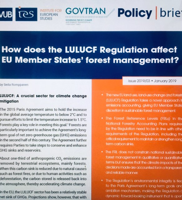 How the #LULUCF Regulation affects EU Member States' forest management? My new policy brief on the #EU LULUCF Regulation is out: govtran.eu/357-2/ @govtran @uefcceel <a href="/stnSOMPA/">SOMPA</a> <a href="/UEFLawSchool/">UEF Law School</a>