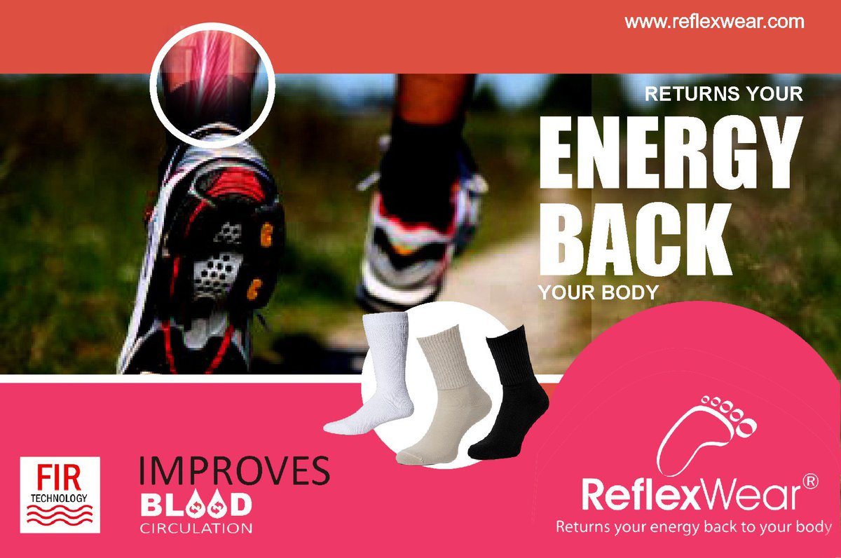 ReflexWear's tweet photo. As our CELLIANT®YARN socks are clinically proven to improve blood circulation, we take pride to assert that our line of products is apt for everyday comfort, wellness and most athletic activities. 
#Compressionsocks #Stockings #Celliantyarn #Clinicallyproven https://t.co/7c5afSBd7h