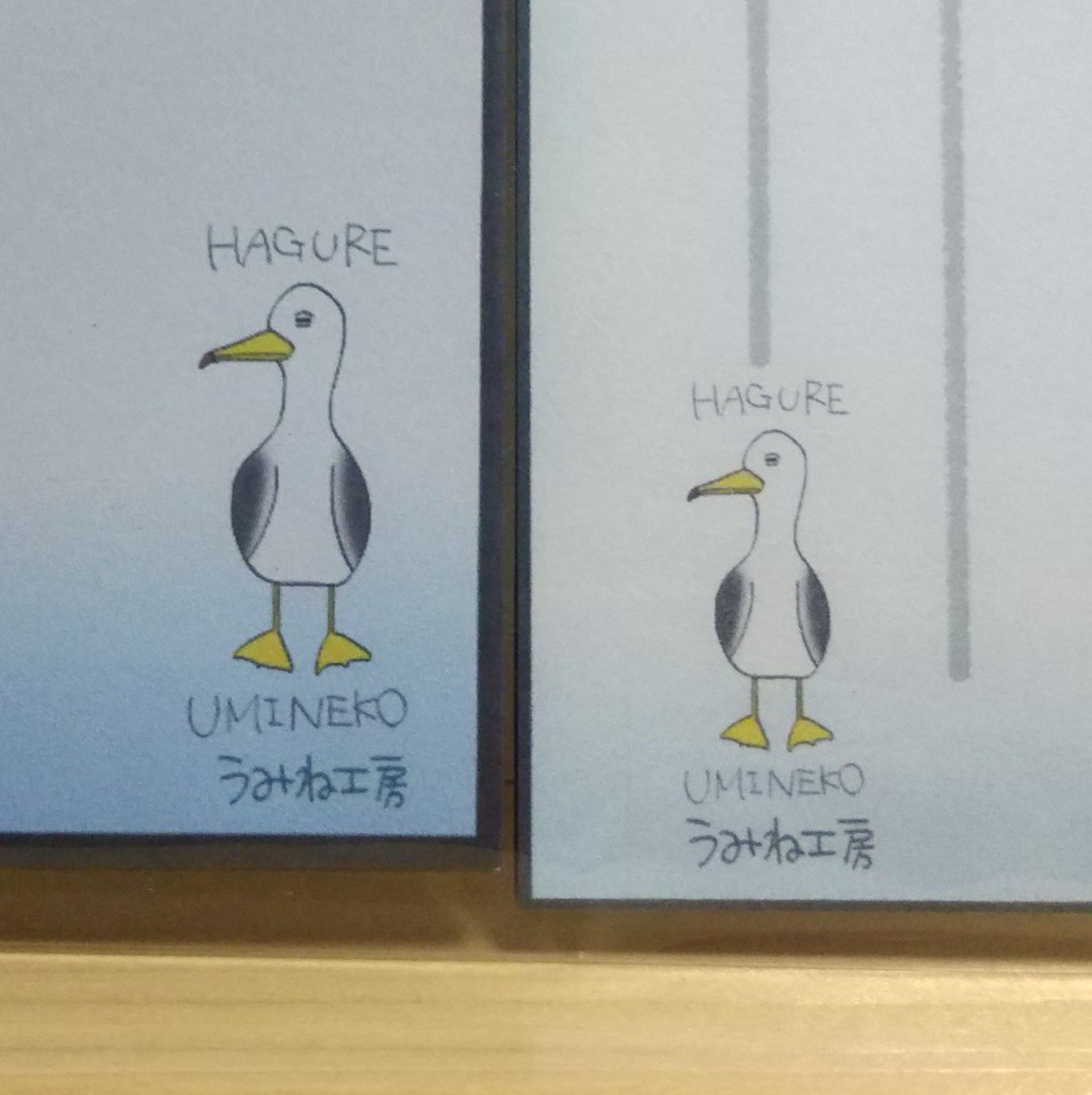 うみね工房 だんらん展11 13 15 うみね工房新作情報 レターセット Hagure Uminko 爽やかなブルーのレターセットです Hagure Kamoshikaと並び 人気の高いhagure Uminkoの新作グッズ うみねこ は八戸 でもお馴染みですね 2 3 日 さくら野
