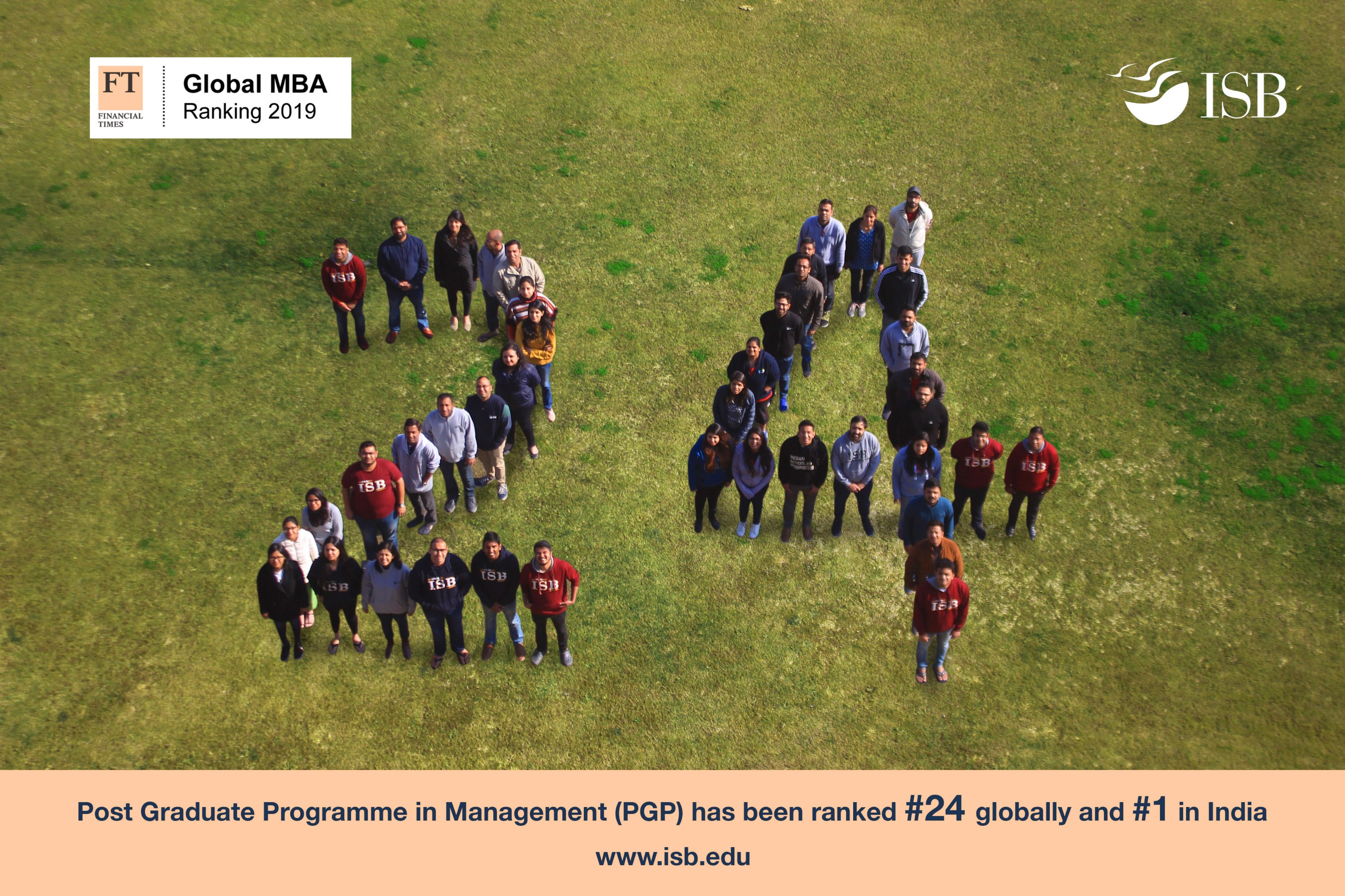 Indian School Of Business Isb Isb S Post Graduate Programme In Management Moves Up Four Positions To Be Ranked At 24 In The Financial Times Global Mba Ranking 19 We Are