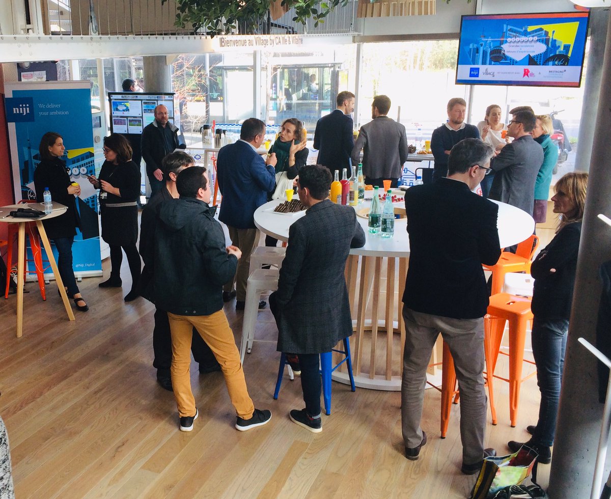 Au #CES2019, une moisson de contacts à valeur ajoutée pour <a href="/DilepixLIVE/">Dilepix</a>... et les autres #startups bretonnes présentes sur ce salon #tech mythique. Debrief collectif pour la presse ce matin au <a href="/VillageCA35/">Le Village by CA Ille-et-Vilaine</a> avec <a href="/Niji_Digital/">Niji_Digital</a> et <a href="/BCInter/">Bretagne Commerce International (BCI)</a> #trends #communauté #international