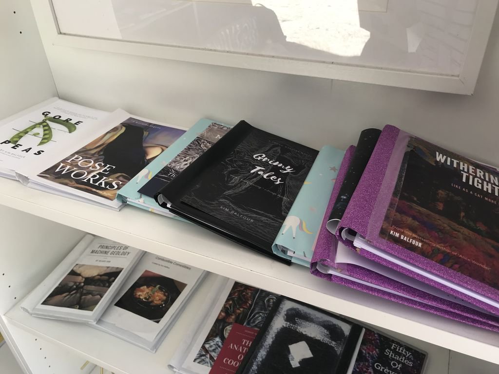 BitLitMachine's tweet image. Restocking the shelves with the latest machine generated books inspired by literature. Withering Tights
Grimy Tales
Pose Works
Wart Stars
Gore and Peas
and more
How will they compare to the human written notebooks? At the Pleasure Garden
#creativecoding #creativeai #fringeworld