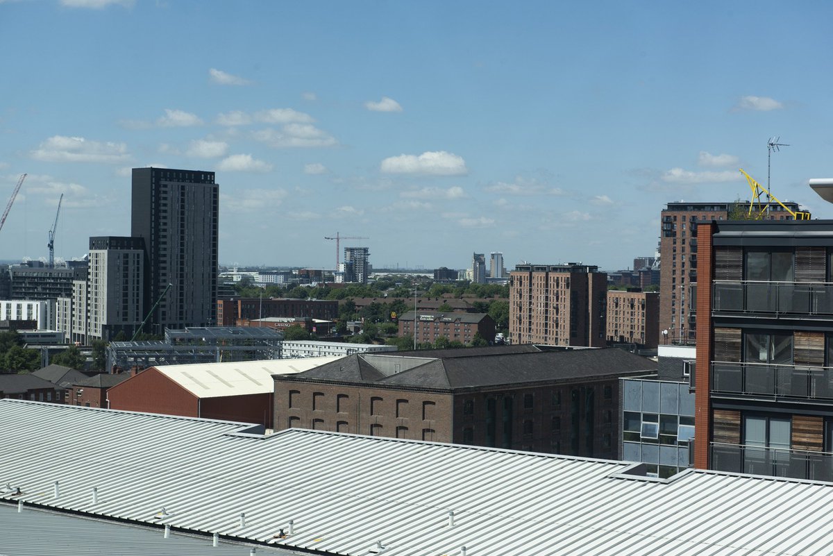 Great views of <a href="/Spinningfields/">Spinningfields</a> <a href="/no1spinningfds/">No.1 Spinningfields</a> <a href="/ECUK_Mcr/">Enterprise City</a> and Deansgate from the @ABCbuildings 🔭