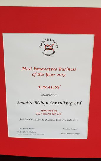 A nice surprise in recognition of how we are supporting businesses through the changes from the #uncertainty and #Brexit !