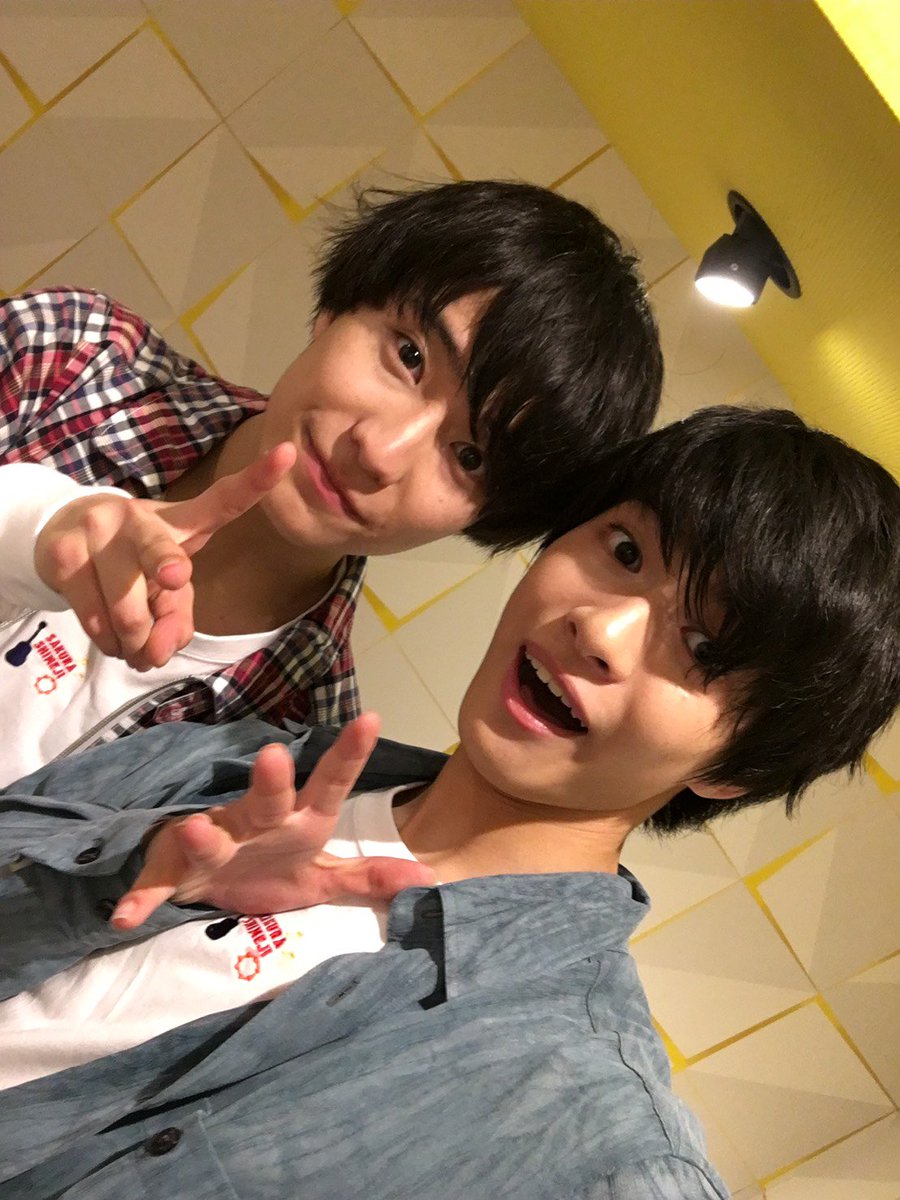 さくらしめじ です！！ #髙田彪我 #田中雅功 #ふたりでさくらしめじです