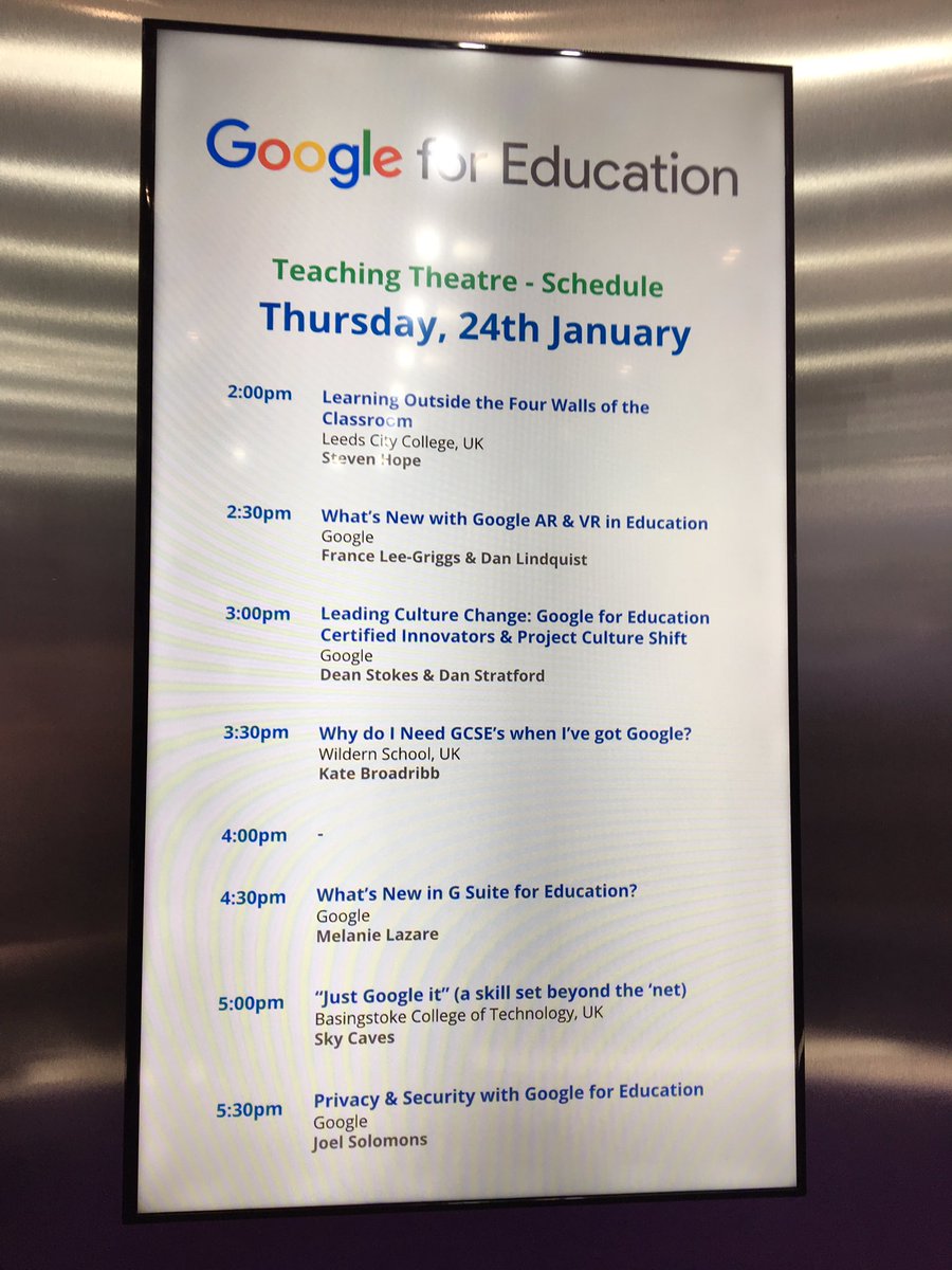 Feeling post-#BETT2019 blues. Really grateful to have been part of an all-female panel at the @GoogleForEdu Teaching Theatre to discuss culture shift at @GBSNews. Thanks @dteuber and Dan for introducing me to the project and to my #DWW @Wizkids_Isa & @sandy0512 for their support.