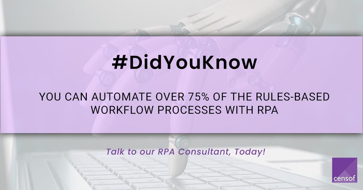 CensofInc's tweet photo. Are you making the most of advancements in Process Automation technologies?
Talk to our RPA Consultant, Today!
https://t.co/kQ1TZEFPVF
#RPA #BPM #Process #Automation #Software #CensofInc https://t.co/HR8J4dTNqb
