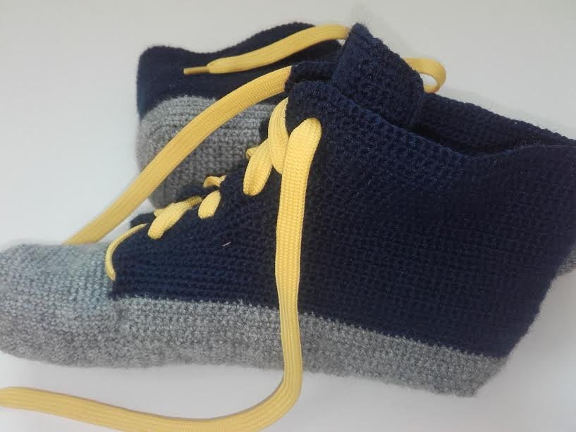 how to crochet converse slippers