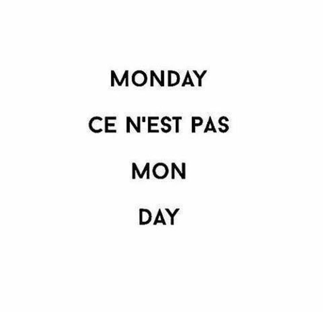 Blauw of niet, het blijft een maandag.