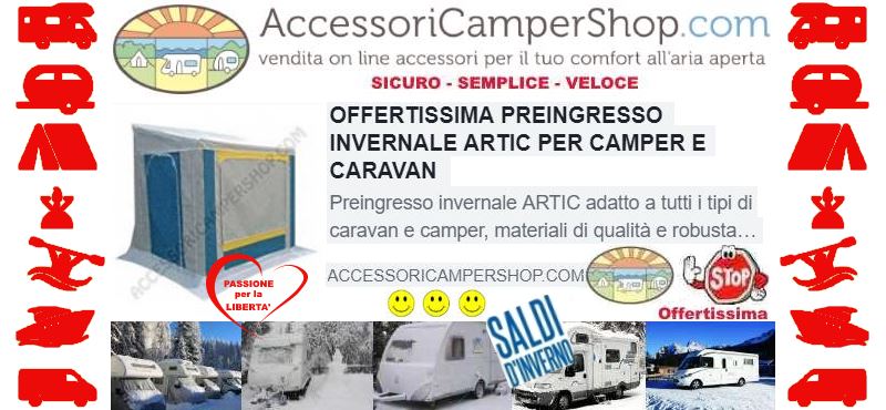Accessori camper shop - vendita on line accessori per il tuo comfort all  aria aperta