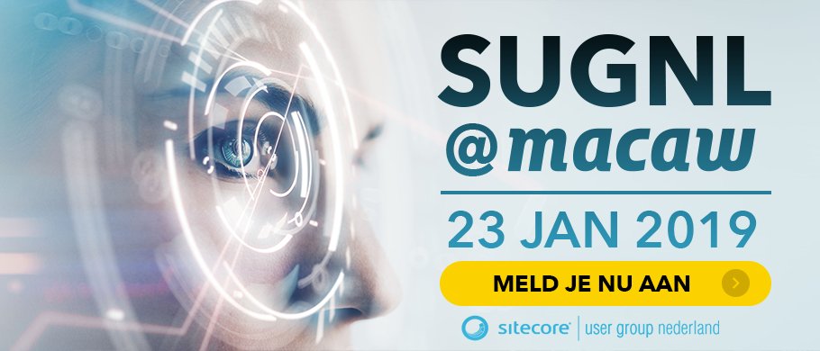 Join us (<a href="/SUG_NL/">SUG_NL</a> and <a href="/MacawNL/">Macaw Nederland</a> ) this Wednesday for the #SUGNL #Sitecore #SitecoreUG meetup at Macaw in Amsterdam/Hoofddorp: #SitecoreJss, #GraphQL #sitecore91: Signup now and CU on January 23th 2019! eventbrite.nl/e/tickets-sugn…