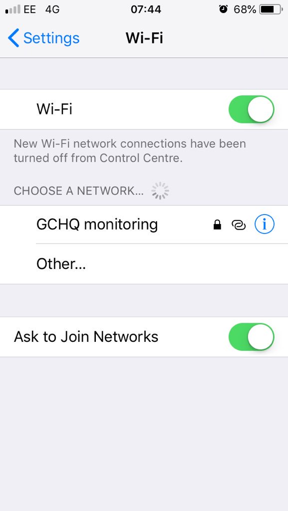 Hey <a href="/GCHQ/">GCHQ</a> whatcha trying to do getting in my phone? I know I’m doing good on the fantasy football but you should just ask!