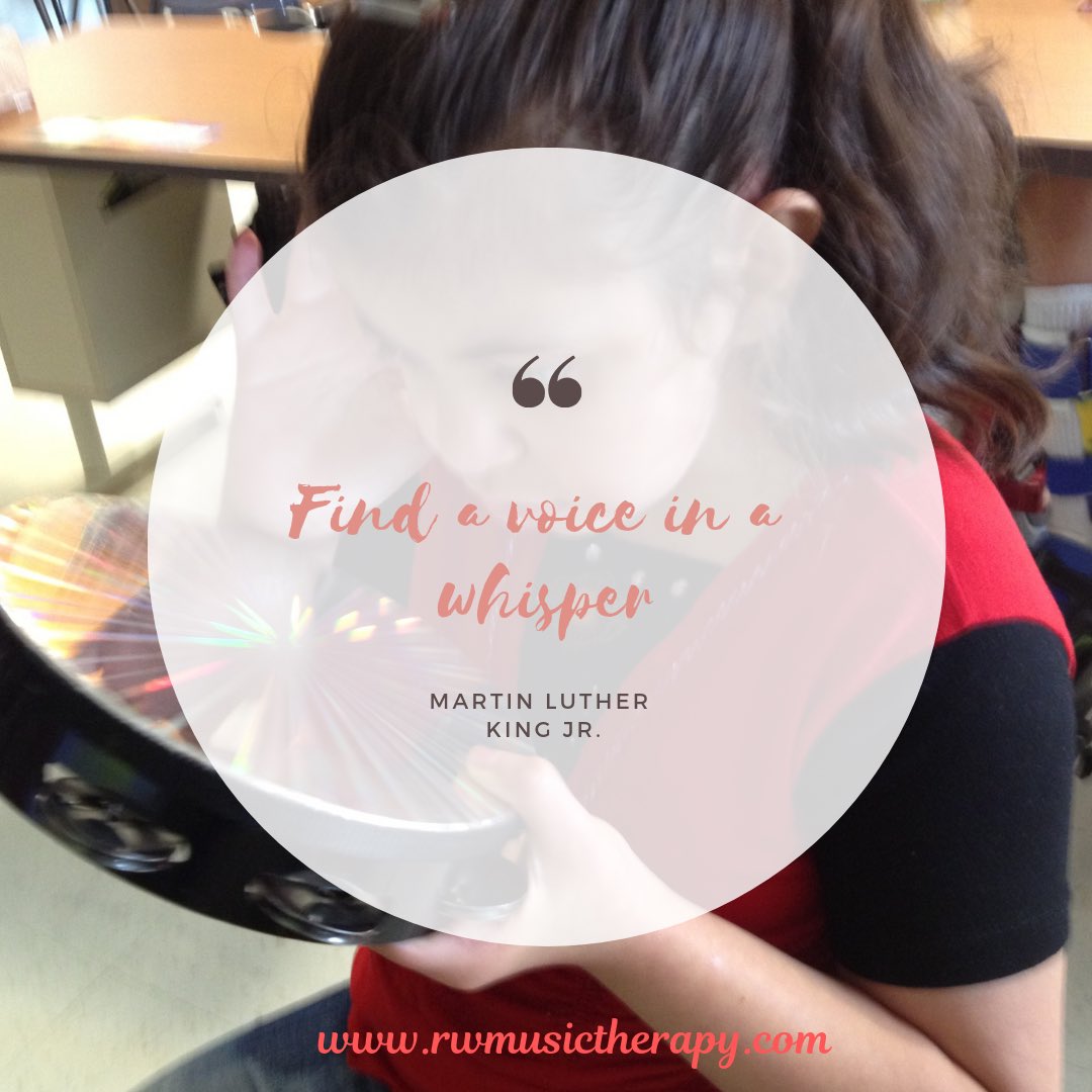 Lindafjed's tweet image. #MLK #musictherapy #assumecompetence