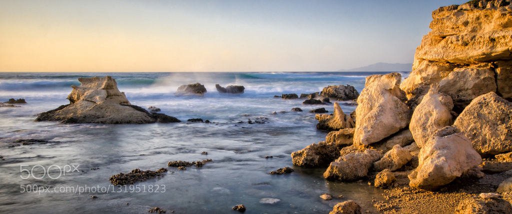Colors of Sardinia (автор фото marianomedda) #waves,blue,orange,oristano,putzu idu,rocks,sa rocca tunda,sardegna,sardinia,sinis,su pallosu,sunset
