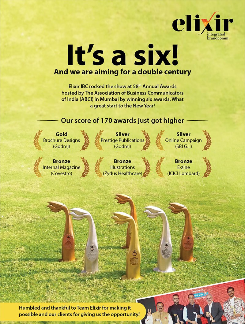elixir_IBC's tweet photo. What a great start to the New Year! We at Elixir IBC bagged 6 awards at ABCI nights on 18th Jan 2019. #cheers https://t.co/MTjIPOsm2N