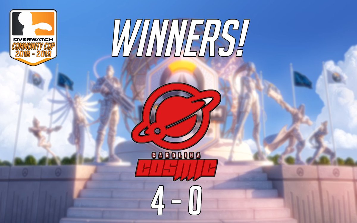owcommunitycup's tweet photo. Get those telescopes out @DynastySmol, cause it looks like @CarolinaCosmic is another step closer to becoming a shooting star!

Carolina Cosmic won by 4-0, Good Game! #OWCC #Overwatch https://t.co/ielAiUrBr2