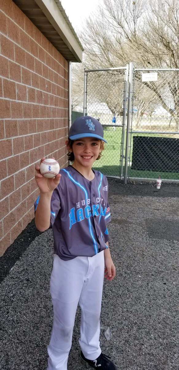 lanceemitchell's tweet photo. Proud of the boys this weekend.  Brought home the gold and Mannings first kid pitch home run! https://t.co/WmLwceATWC