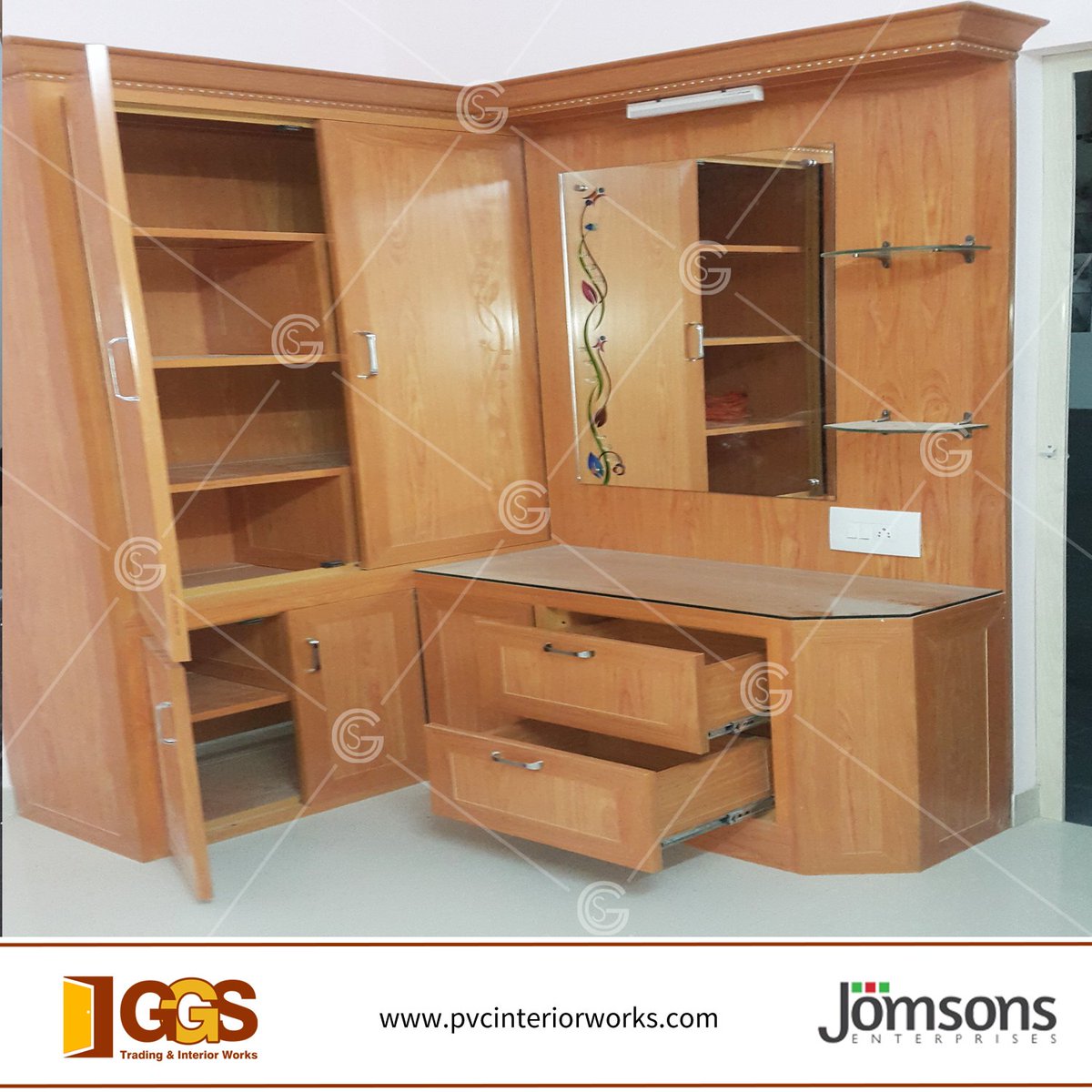 GGSPvcInterior's tweet image. Made from Jomsons PVC Material, this tactile dressing table stool comes  with a comfortable PVC cushion seat. For more details contact us:+91 994  484 0064. #PVCdressingTable #DressingTable #PVCcupboardTamilNadu #InteriorDesignerTrichy #PVCInteriorWorks #InteriorDesignersMadurai