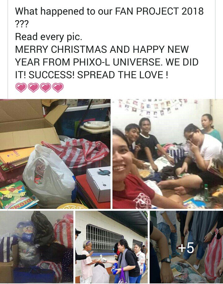 luckyLKkim's tweet photo. Our group of PHIXOL UNIVERSE last Dec.2018 fanproject  celebrating the glory of Christmas and helping street childrens near Rizal Park. Even though gifts is not new or used our intention is to share💕
#TheKoreAnneBirthdayGiveaway
#DreamMachinePH 
@annecurtissmith @DreamMachinePH https://t.co/BT5mKL7G11