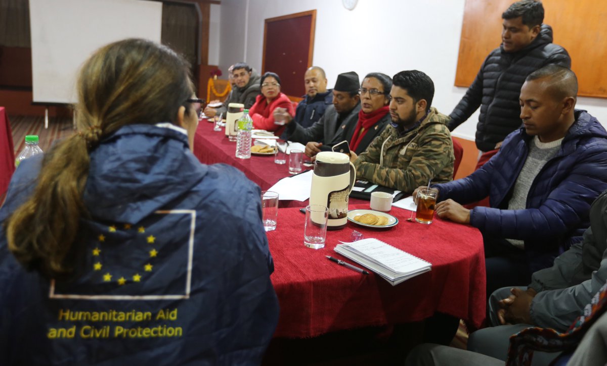 DCA_Nepal's tweet photo. Thank You @AKaminara ECHO director for providing opportunity to explain about the private sector engagement in Urban DRR – and know how #ECHO funded #PRAGATIProject worked with the private sector and municipality for strengthening the understanding of duo. https://t.co/7CaC2N6Vi5 https://t.co/9lDd0NUFfI