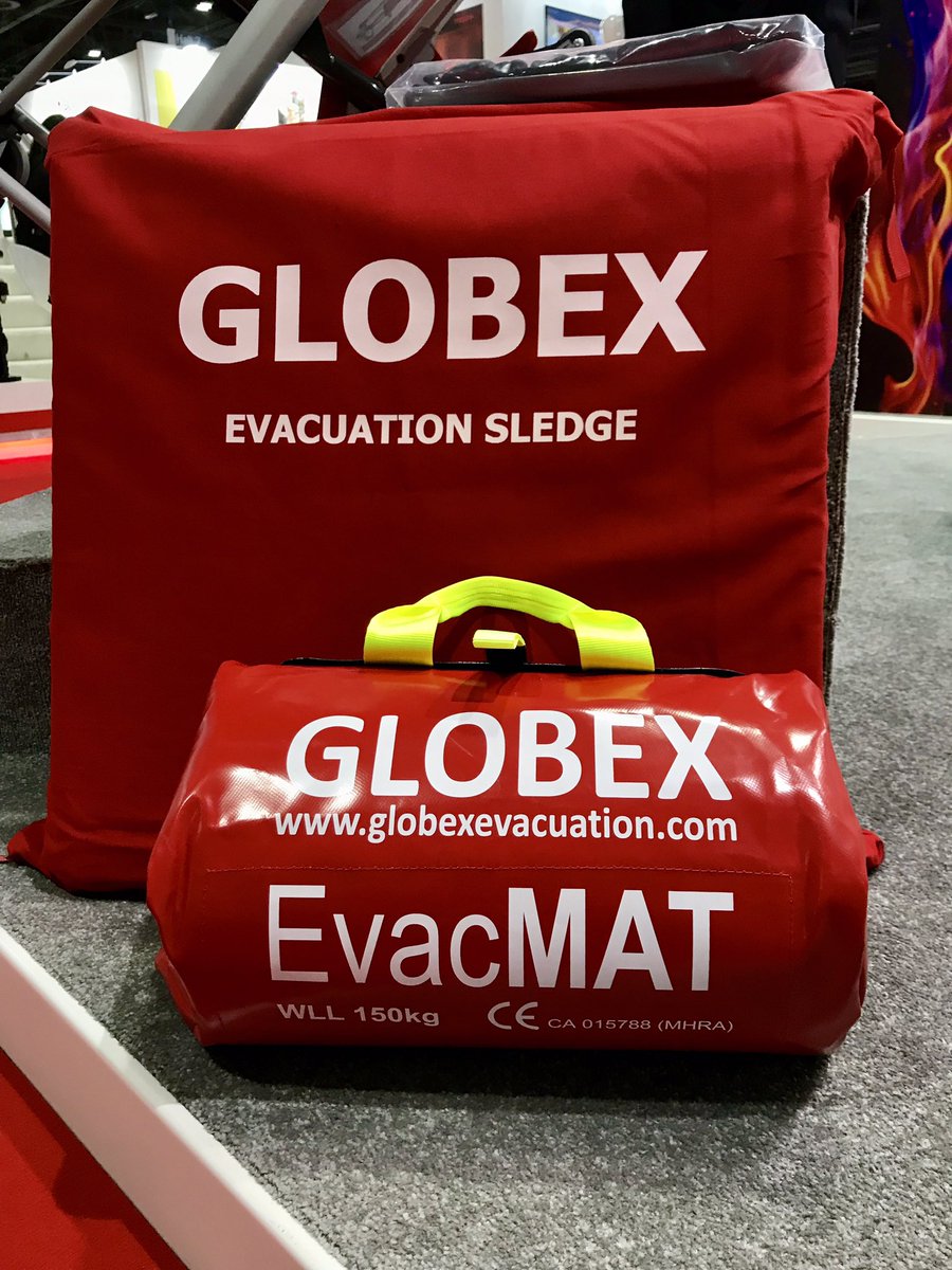 HavenFS's tweet photo. It’s Day 2 of @IntersecExpo! We had a fantastic first day, meeting lots of people interested in our range of @GlobexEvac Chairs. Today we have the newest edition to the range on the stand, the #EvacMat #safety #evacuation #accessibility https://t.co/sWleiuJorD