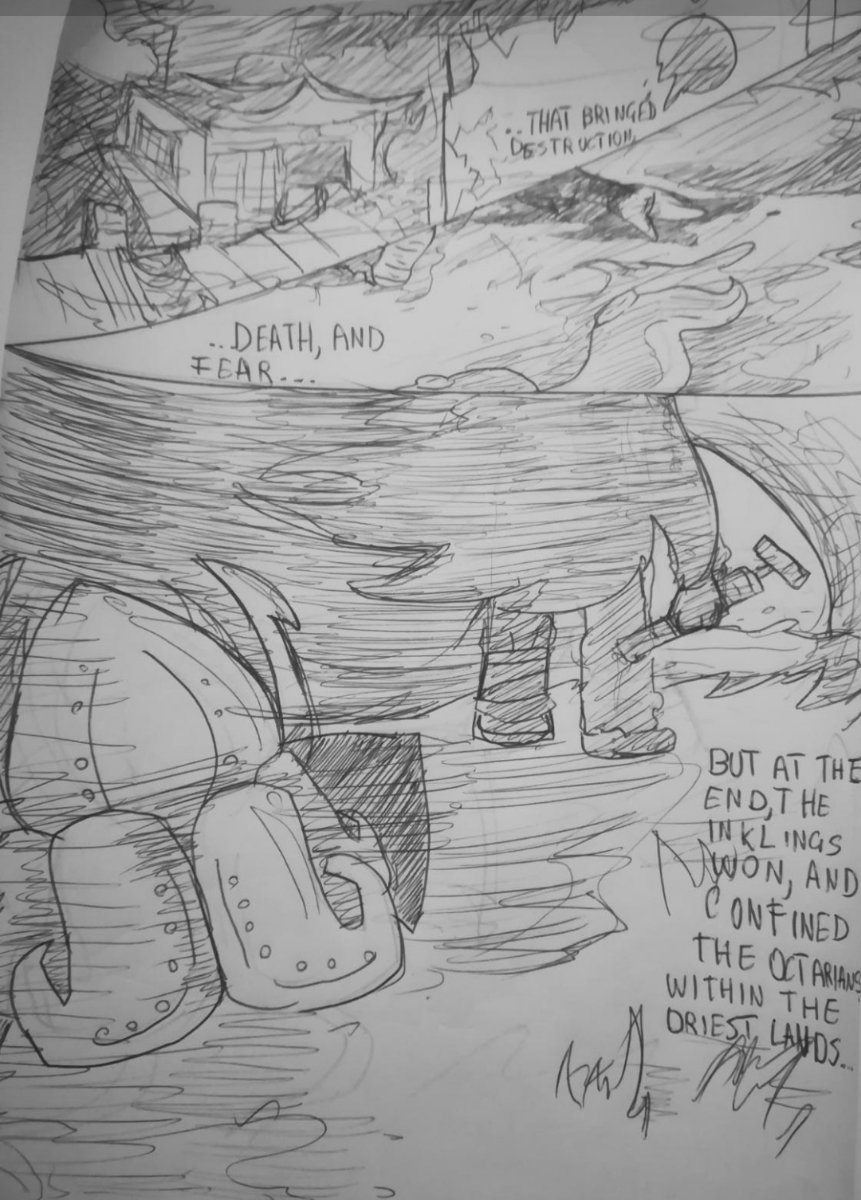 BubbleyInker's tweet photo. Splatoon 3: prologue! Since you all voted for this comic to be shown, I will give you the first pages! Chapter 1 and 2 coming soon!~ #Splatoon2 #Splatoon3comic https://t.co/6fpXucfGz3
