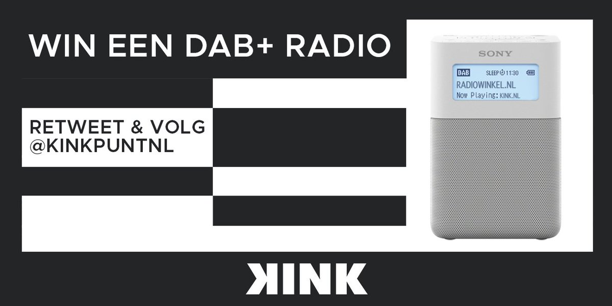 KINKpuntnl's tweet image. Wij zijn super blij dat we straks op DAB+ te horen zijn. Nog blijer zijn we dan ook dat we vandaag 2️⃣ DAB+ radio’s mogen weggeven via de @radiomans. Hoe maak je kans? Nou, door dit tweetje te retweeten en @kinkpuntnl te volgen! 👇🏻😃
