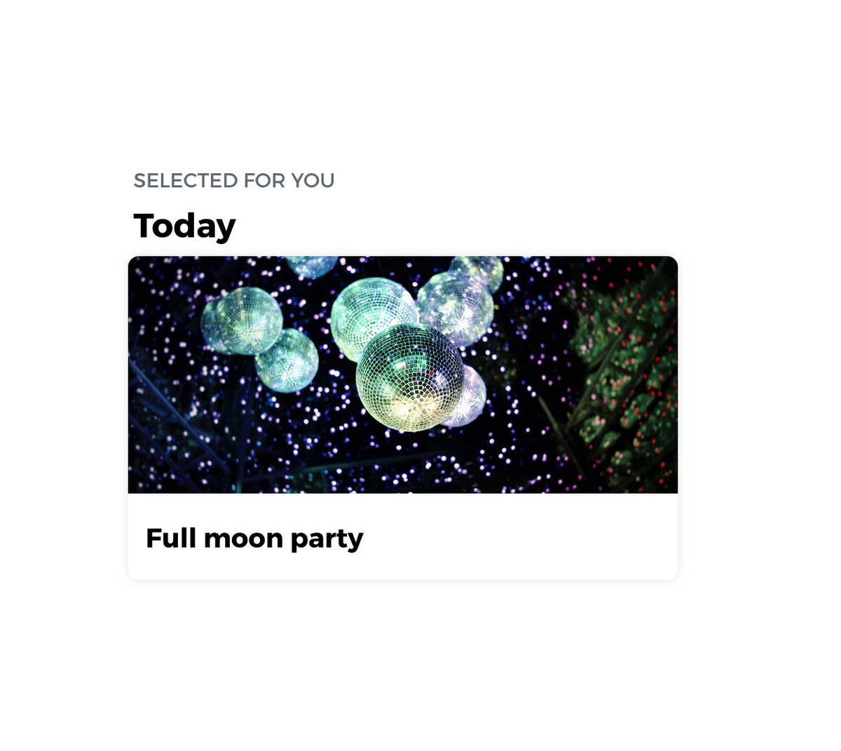 Suggestions.
Reach new people. We suggest your events to potential visitors.