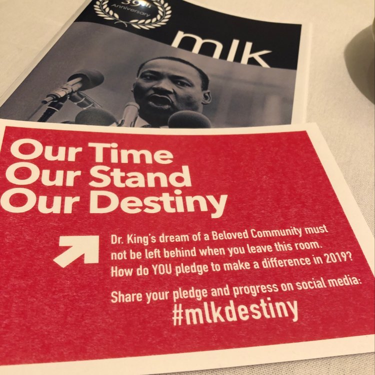 raleighchamber's tweet photo. How will you take a stand and serve today and every day this year? How will you make a difference? #mlkdestiny https://t.co/qni9vMrVW1