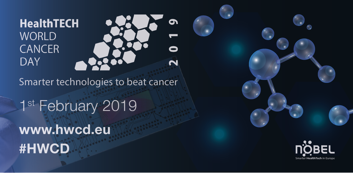 1st HealthTECH World Cancer Day #HWCD on Feb. 1st, 2019 hwcd.eu "Smarter #technologies to beat #Cancer". Open events all across #Europe. Meet the best experts of emerging #MedTech in your country. A revolution is ongoing in #oncology!
#HealthTech #WorldCancerDay